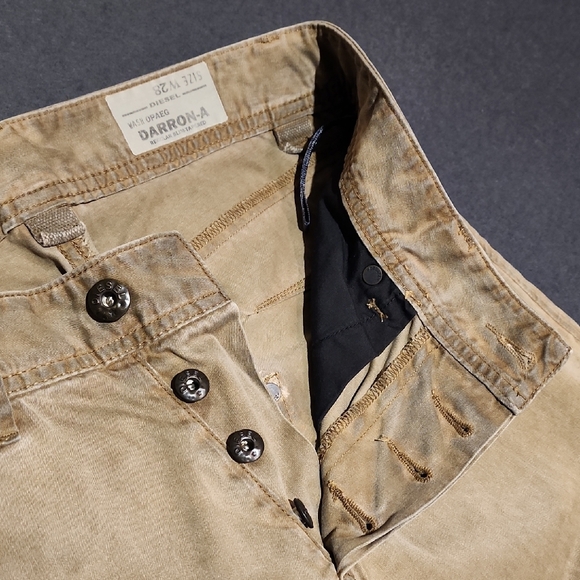 Diesel Men's Slim Fit Button Fly Jeans - Classic Brown - Picture 2 of 9